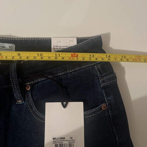 Jeanswest Denim Jeans Jessie High Wasted Wide Leg Dark Indigo Women’s Size 10 - Picture 10 of 13