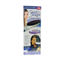 Quick N’ Straight 3-in-1 Hair Straightener Brush Ultra Ion Ceramic Technology