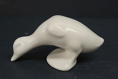 Bauer Pottery Miniature Duck White