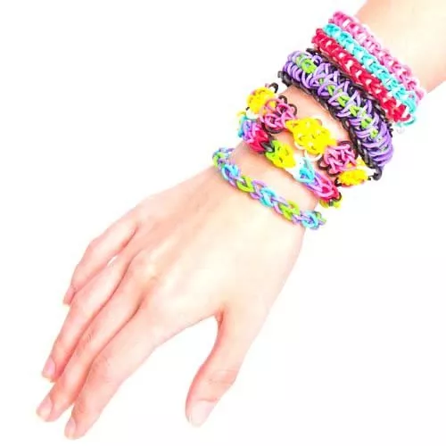 Mini rubber 2024 band bracelets