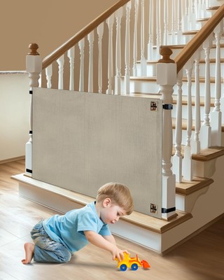 Stairs Drill In Baby Gate Retractable Gate Gate For Banister