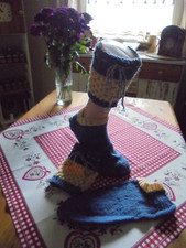 Trachtenstrümpfe Loferl Wadenstrümpfe Handarbeit gestrickt Stutzen Natur 46/47
