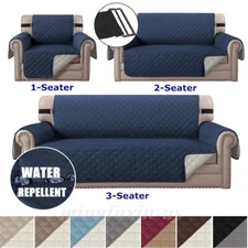 1/2/3 Seat Quilted Sofa Cover Water Resistant Couch Slipcover Protector Pet Mat
