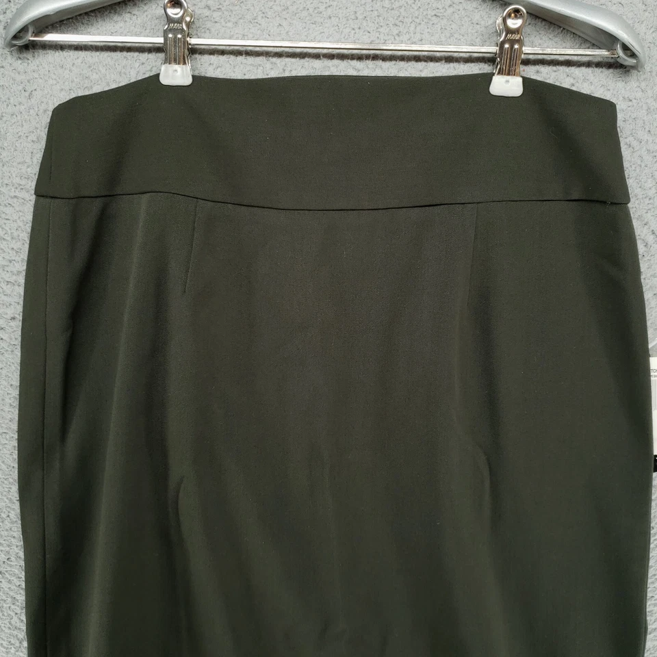 Grace Elements Straight Skirt Womens 6 Two-Way Stretch Green NWT $58 - Image 2 of 4