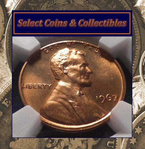 1967 SMS Lincoln Memorial Cent NGC MS 67 RB Nicely Toned! #3191