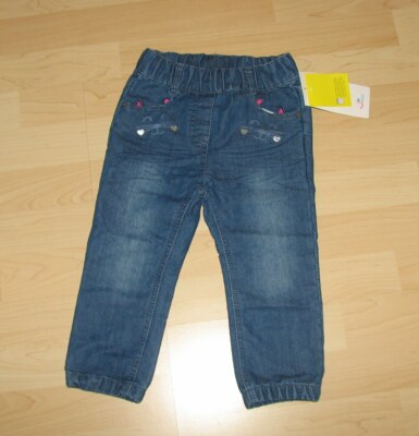 *süße Kleinkinder Jeans Hose  Gr.92  Katze  Topomini - neu mit Etikett 