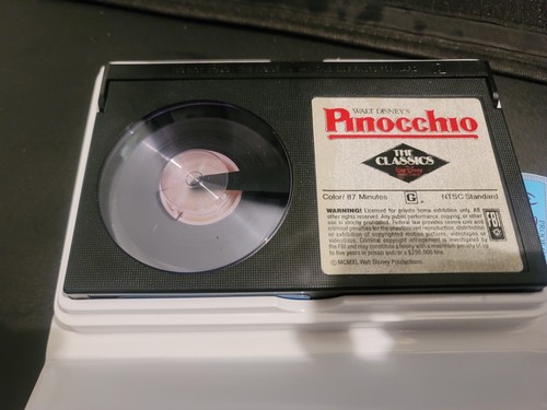 Pinocchio Betamax Tape Walt Disney Home Video 239 Beta - Picture 4 of 4