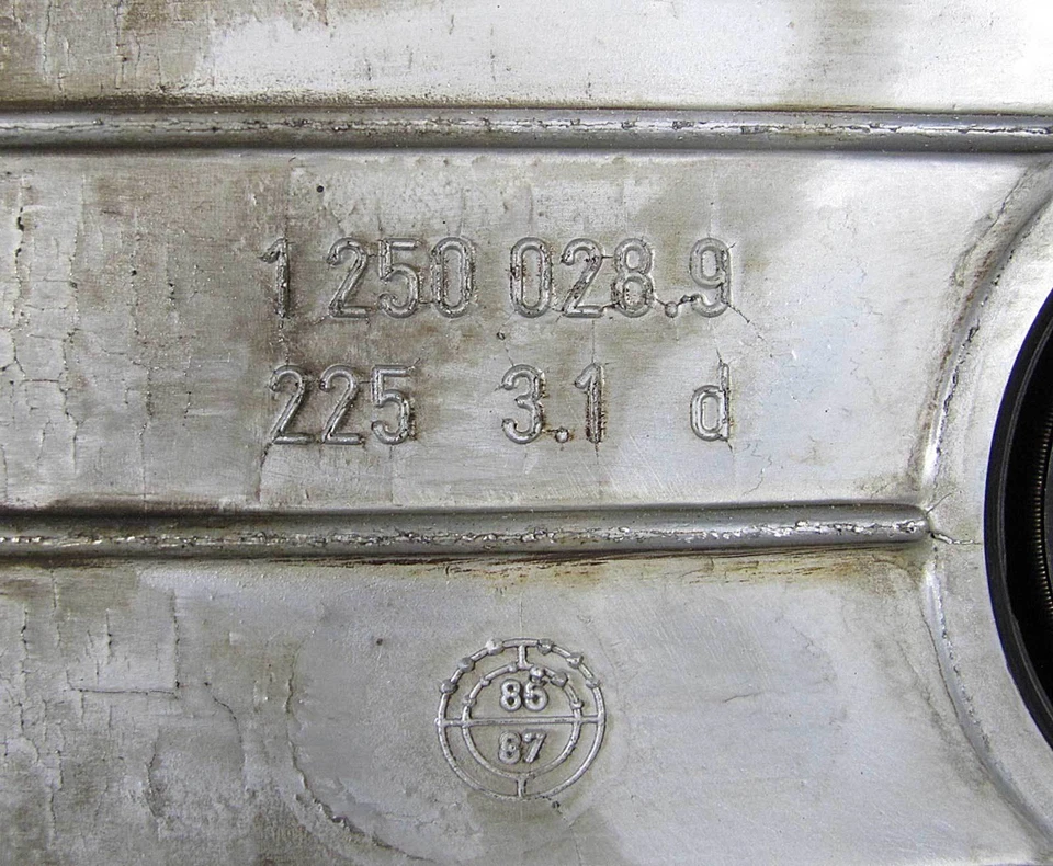 BMW M30 6 cilindros 3,2 L 3,5 L cubierta de distribución principal inferior sello 1975-1993 USADO OE Foto 3 de 3