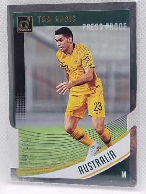 Tom Rogic Australia Socceroos Donruss 2018-19 Press Proof Silver Diecut  #/100!!
