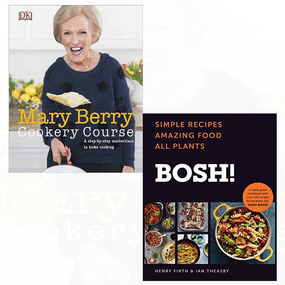 Mary Berry Cookery Course, BOSH!: Simple recipes Henry Firth 2 Books Set NEW