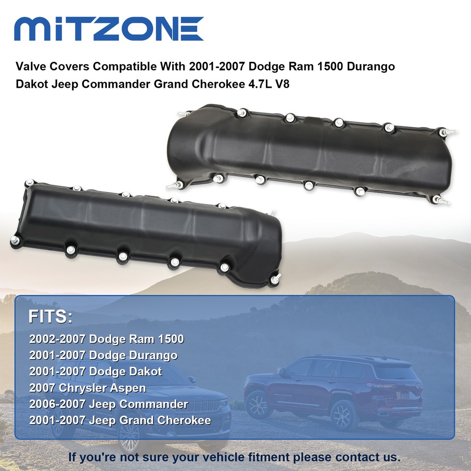 Engine Valve Cover Gaskets For Dodge Dakota Durango Ram 1500 4.7L 53021829AD E - Foto 2