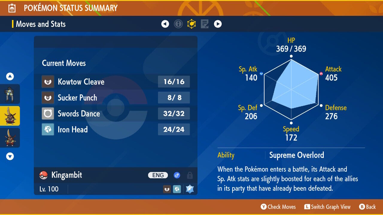 Stats #kingambit #bisharp #pawniard #scarletviolet #easterntcg #pokemo