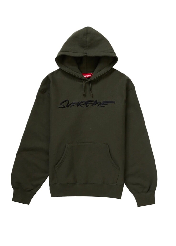 トップス Supreme 24SS Futura Hooded Sweatshirt Supreme Futura Hooded Sweatshirt Dark Olive SS24 Boxlogo Size XXL