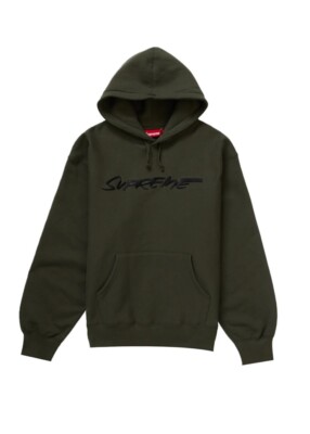 Supreme Futura Hooded Sweatshirt Dark Olive SS24 Boxlogo Size XXL 