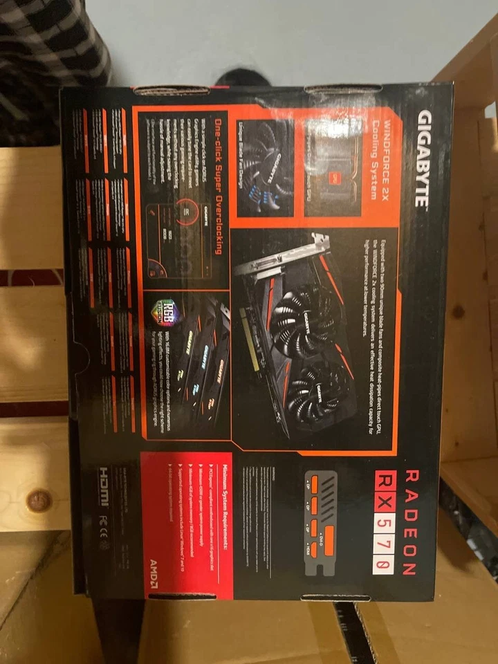 GIGABYTE Radeon RX 570 4GB Gaming 4G GDDR6 Graphics Card (GV-RX570GAMING-4GD Rev - Image 3 of 3