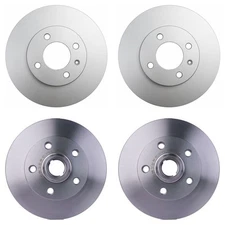 Hella Front 256mm and Rear 226mm Brake Rotors Kit For Volkswagen Passat 1997