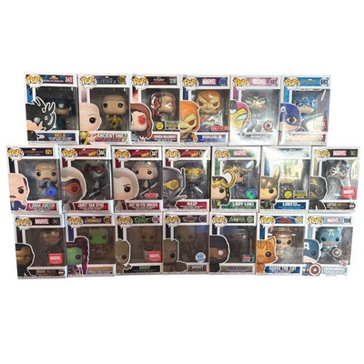 LOT Marvel Funko Pop Exclusives Loki Captain America Groot Wanda Hobgoblin