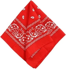 Large Bandana Headband - Handkerchief Bandanas for Men & Women - Paisley Bandana