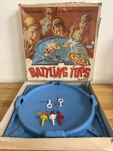 Vintage 1968 Ideal Battling Tops Game - For Parts - LOOK