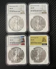 Lot of 4 Silver Eagle NGC MS 69 Coins - SOUTH BEACH & THE COIN SHACK !🔥