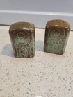 Mayan Aztec Prairie Green by FRANKOMA  Salt & Pepper MCM