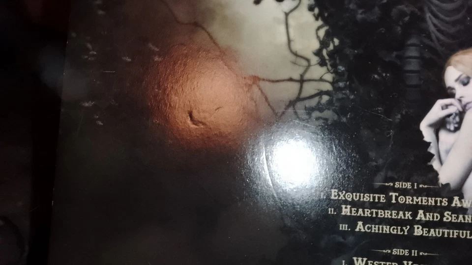 Cradle Of Filth ‎Cryptoriana half white black vinyl black metal death gothic uk - Image 3 of 4