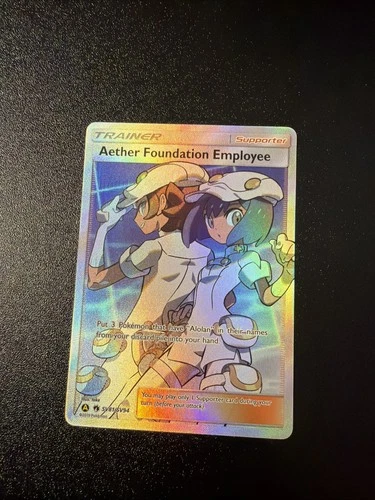 Aether Foundation Employee SV81/SV94 Hidden Fates: Shiny Vault Holo - Pokemon