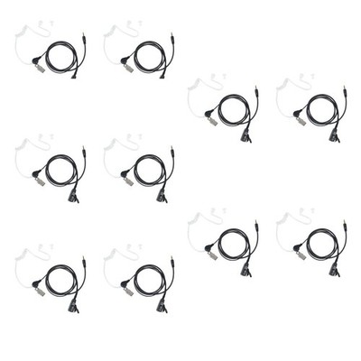 Walkie Talkie Earpiece with Mic Covert Acoustic Tube Compatible with Cobra Mi...