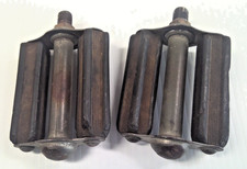 Vintage Pedals EARLY SCHWINN STINGRAY LIL TIGER PEDALS 1/2 INCH SPINNING TREAD 