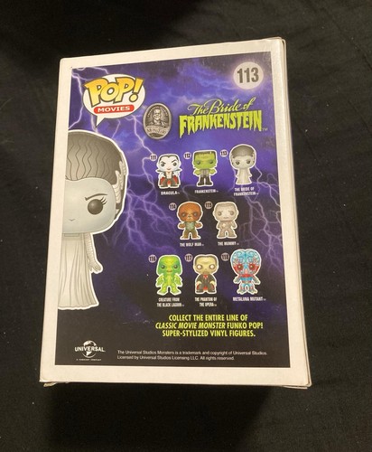 Funko Pop! Vinyl: Universal Monsters - Bride of Frankenstein #113 - 第 3/8 張圖片