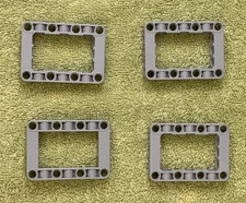*LOT OF 4* LEGO Technic Light Bluish Gray Liftarm 5 x 7 Open Center Frame Thick