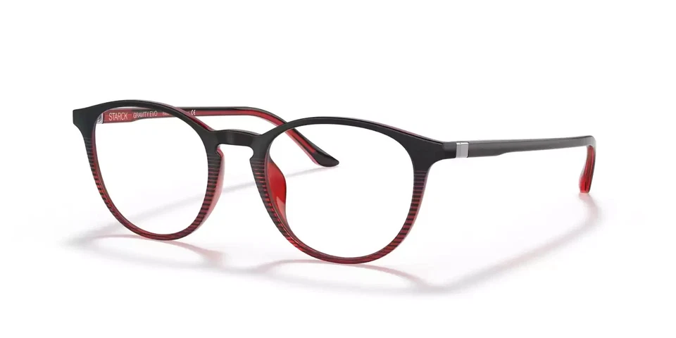 Lunettes de vue STARCK GRAVITY EVO SH3074 0010 Noir Rouge 49/19/145 Neuve - Photo 4/4