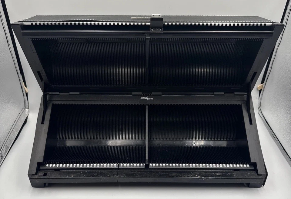 DiscGear Selector 120HD Negro Imitación Cuero CD DVD Videojuegos Almacenamiento Disco Soporte Foto 2 de 2