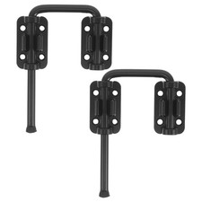 2Pcs Simple Install Black Sliding Door Lock Bolt for Interior Patio Doors Safety
