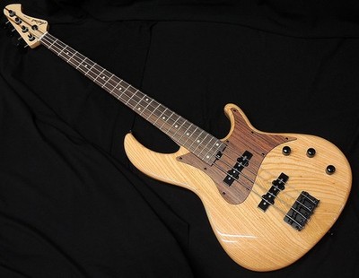 Ariaproii Rsb-700Wp N Aria Electric Bass Wooden Pickguard 4 String Usa Ash Body 
