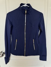 lululemon Define Women's Blue Full Zip Jacket, Zipped Pockets, Size 6 M
