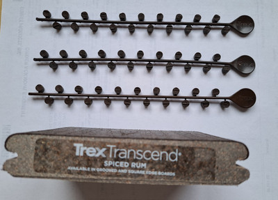 100 TREX BRAND TRANSCEND SPICED RUM  TROPICALS COLLATED DECKING PLUGS