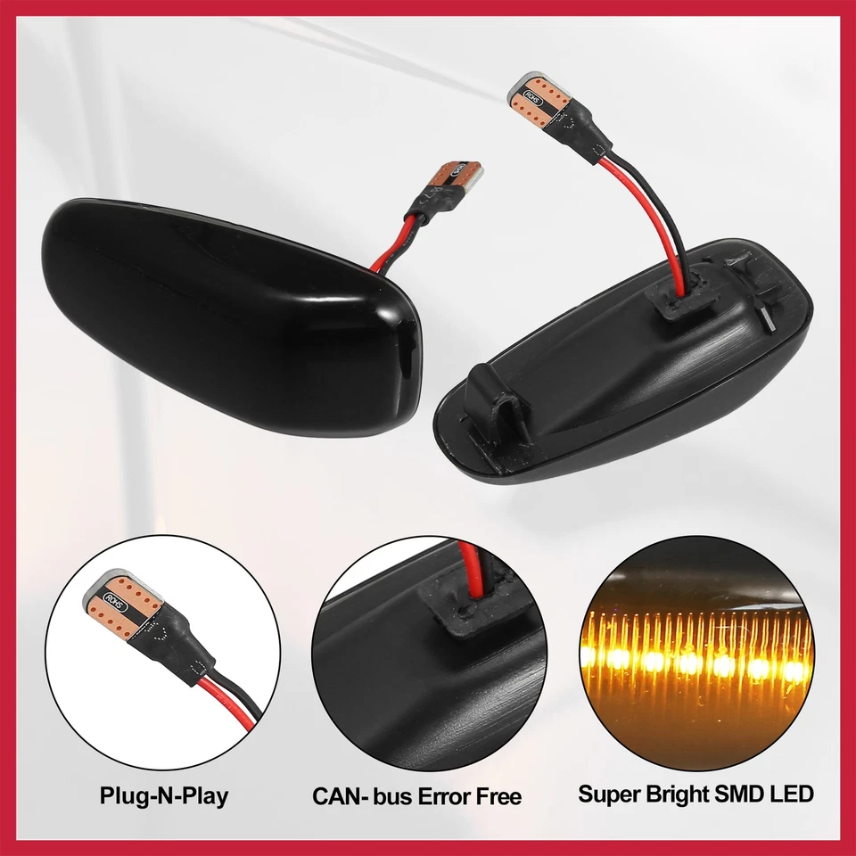 1 Pair Side Marker Light NO.A21080921/A21080421 for Mercedes-Benz CLK 320 - Image 3 of 4