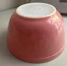 Vintage Pyrex 402 Pink Mixing Bowl 1.5 Quart Flamingo Pink Milk Glass 7in USA