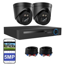 5MP CCTV Security Camera System 4CH 5IN1 HD DVR Home Surveillance Outdoor