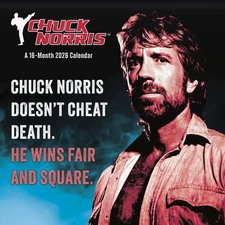 Trends International,  Chuck Norris 2026 Wall Calendar, 12'' X 12'', 16-Month Ca