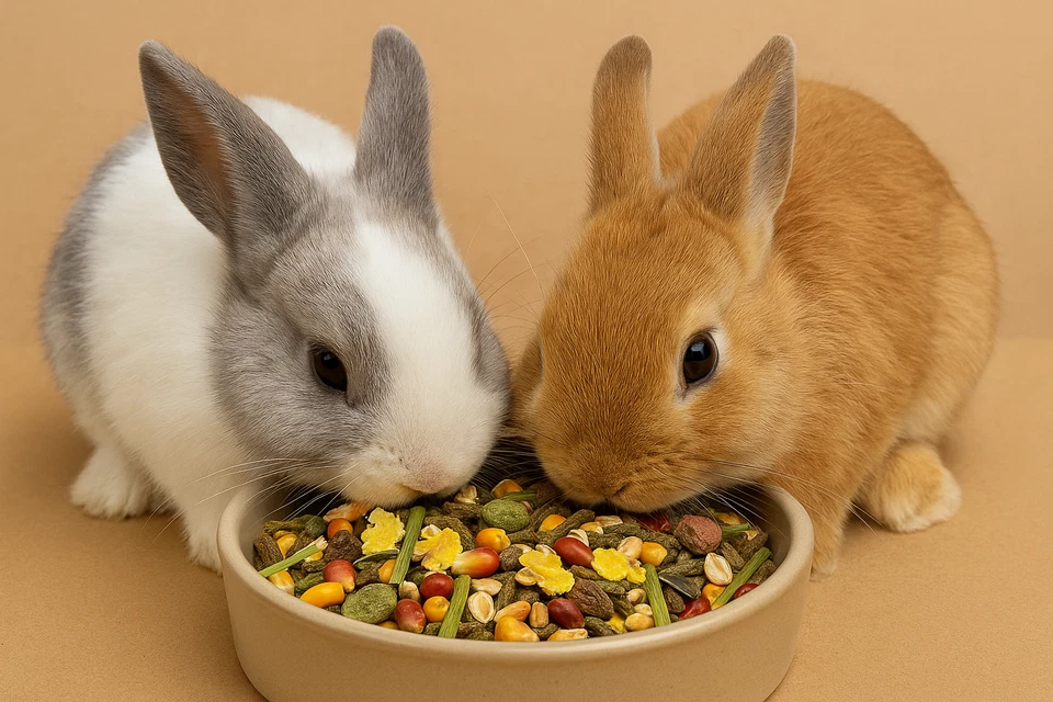 5kg Premium Mix Kaninchenfutter Naturmix  Müsli Nager Hasenfutter Zwergkaninchen - Bild 2 von 3