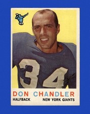 1959 Topps Set-Break # 49 Don Chandler EX-EXMINT *GMCARDS*