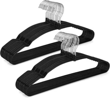 TOPIA HANGER Metal Hangers 30 Pack, Non Slip Clothes Hangers Space Saving, Heavy