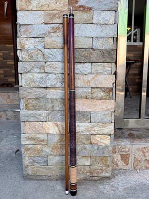 Purple Heart with Irish Linen Handle Cue Stick