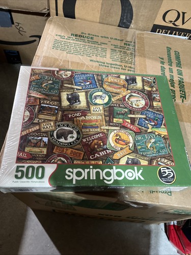 Springbock 500 Teile Puzzle "Lodgenschilder"