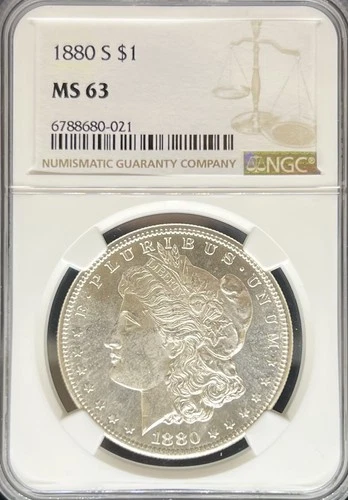 1880-S Morgan Dollar MS63 NGC (#PA6788680021)