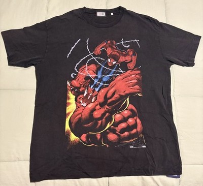 Kith Marvel Spider-man Red Hulk Vintage Tee Mens Size Medium M Brand New