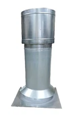 Paint Spray Booth Exhaust Stack Kits -  20' Pipe, Damper Cap, Flange, Collar