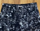 JOE FRESH Girl’s CROPPED Pants Cargo-Style~Size 7~100% Cotton BLACK/White Floral — photo 2